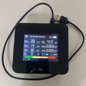 9-IN-1 Air Quality Monitor PM1.0/2.5/10 HCHO TVOC Tester Carbon Dioxide Detector